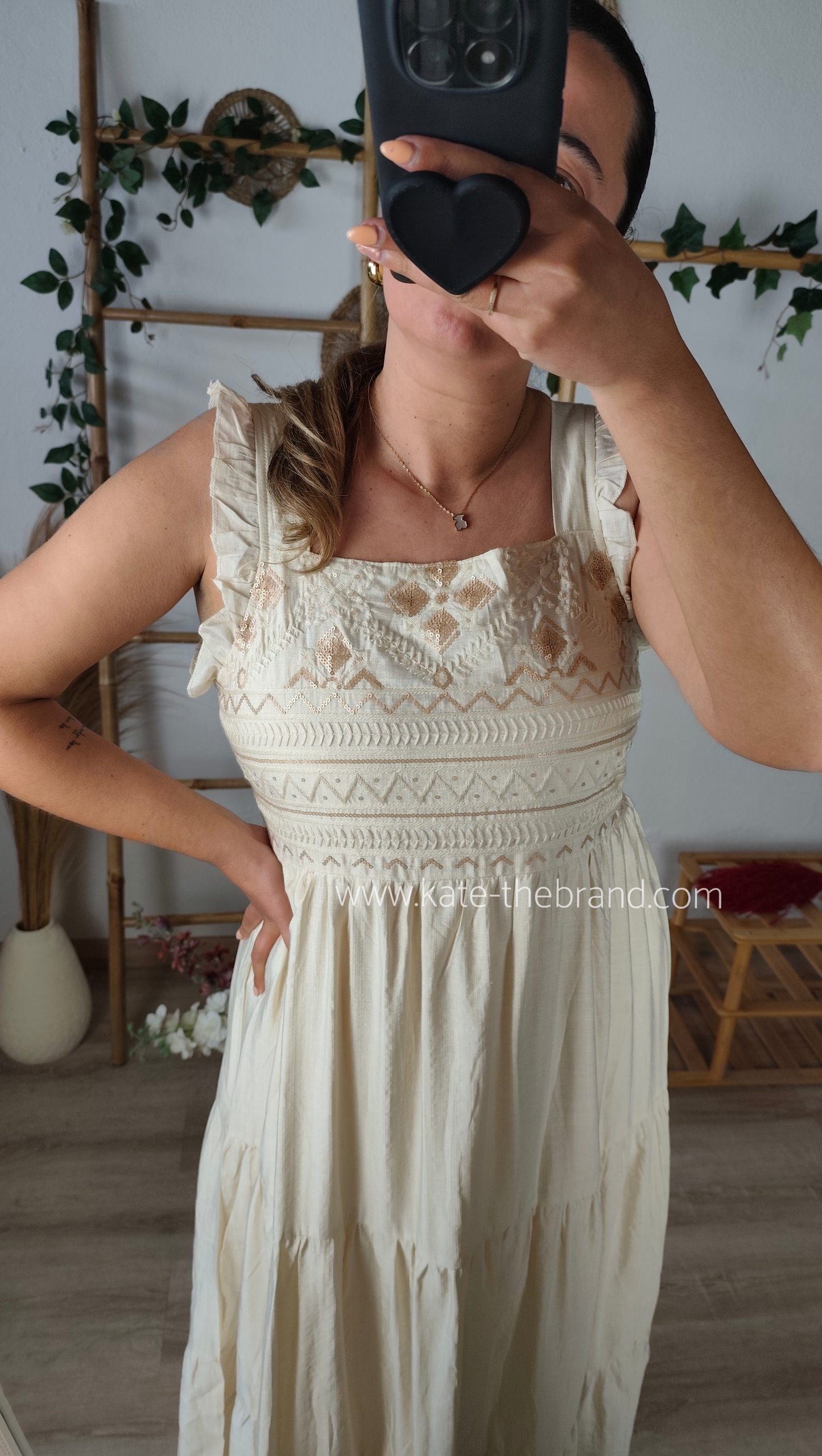 Vestido beje