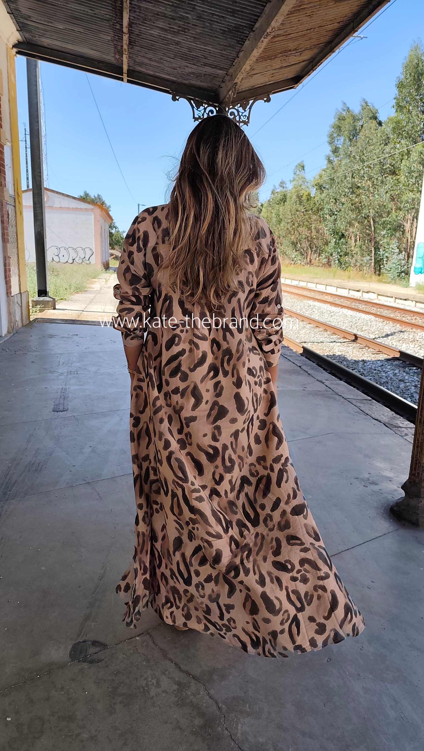 Vestido Safari Camel