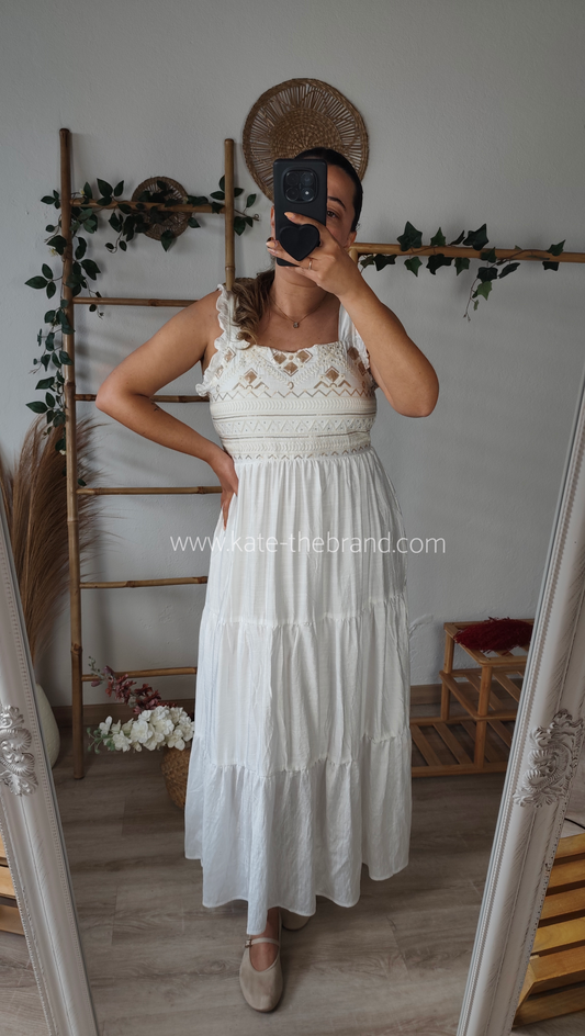 Vestido missangas branco