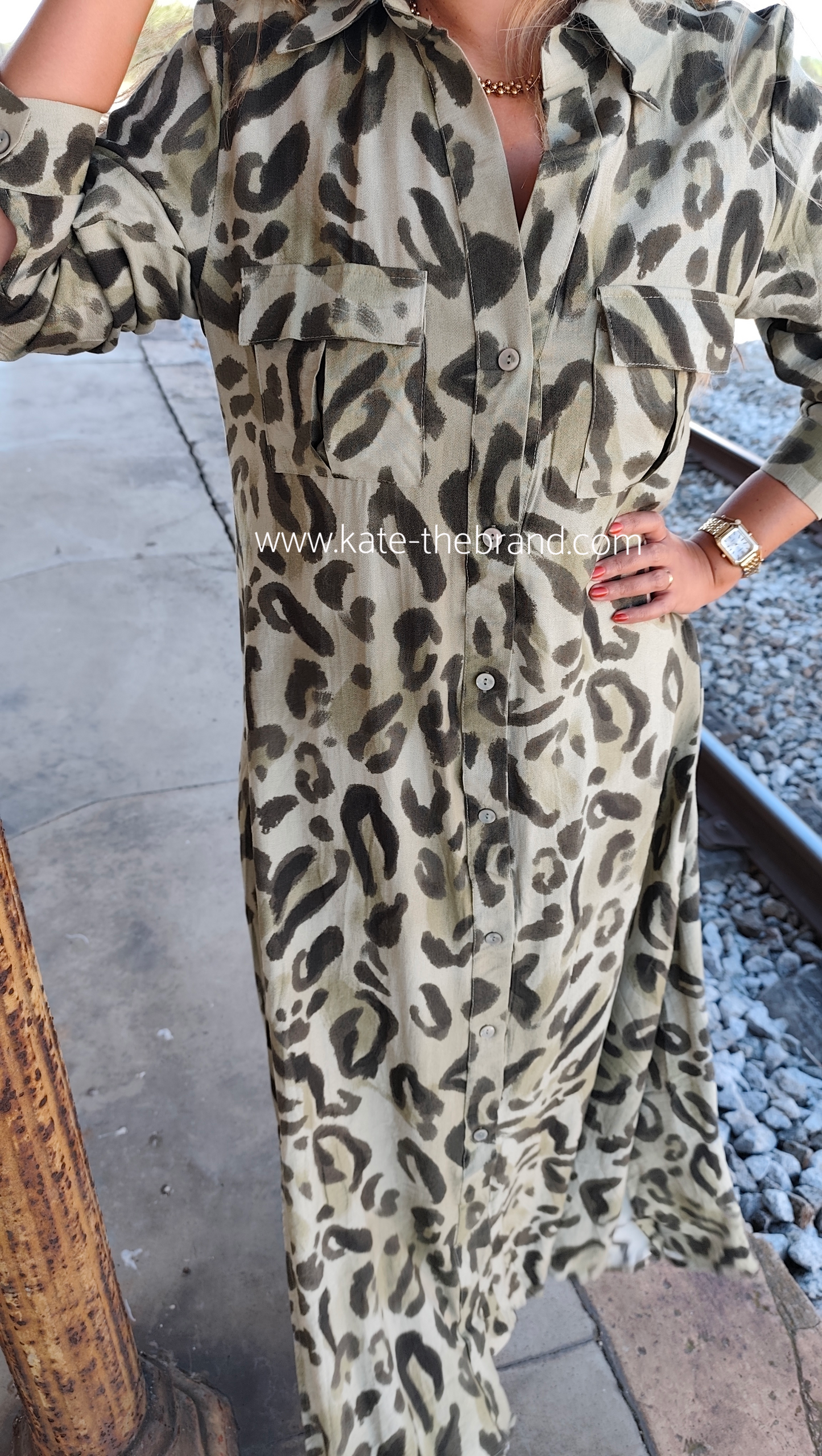 Vestido Safari Kaki