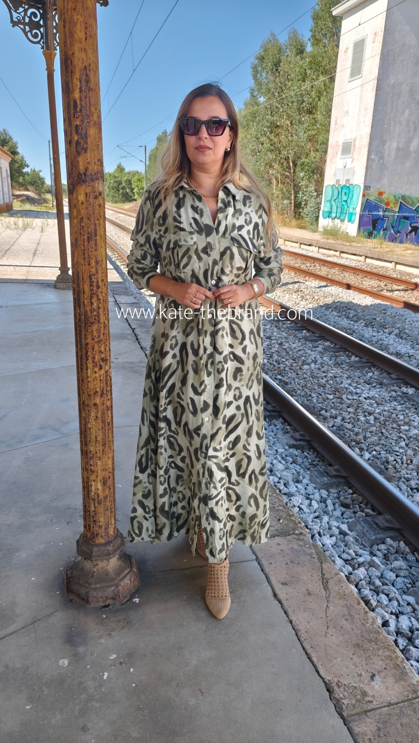 Vestido Safari Kaki