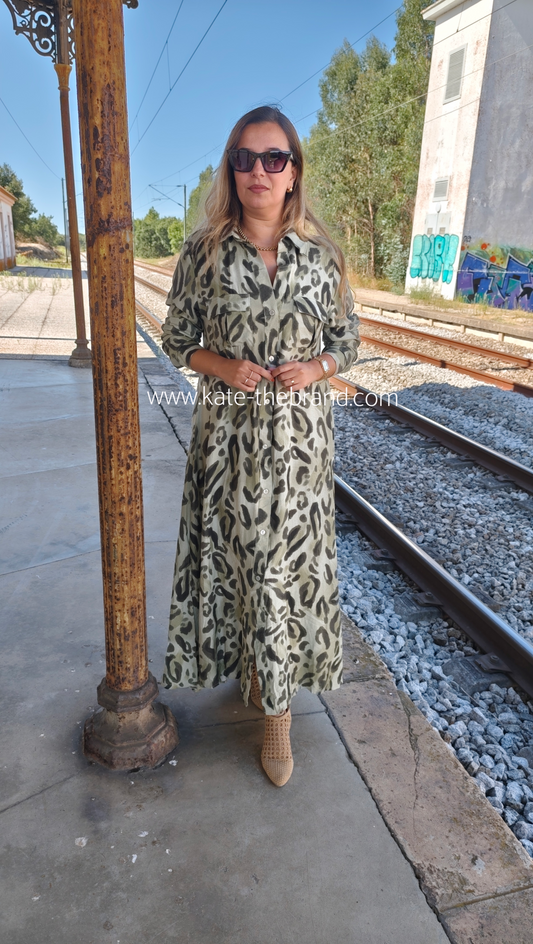 Vestido Safari Kaki