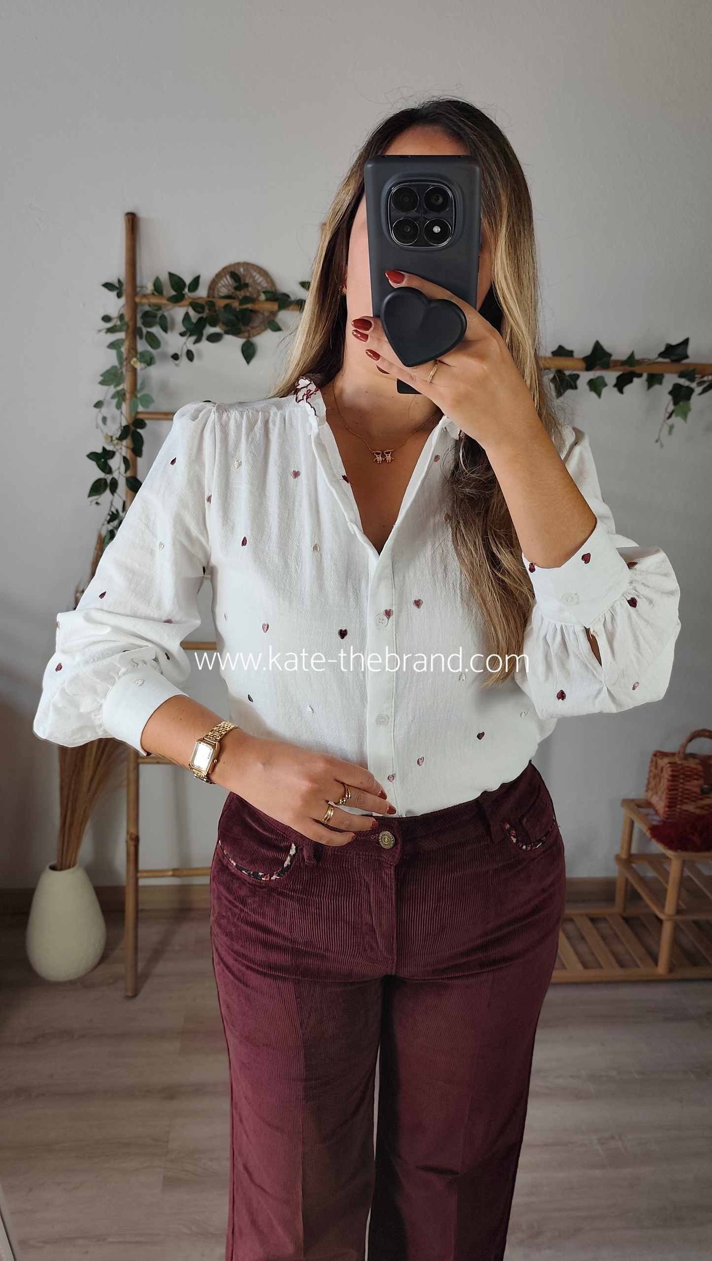 Camiseiro corações