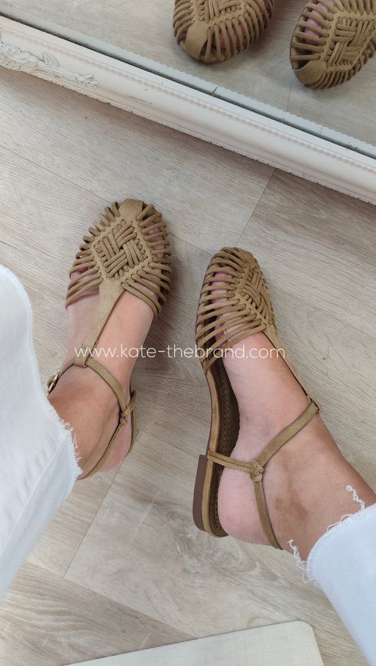 Sandália camel