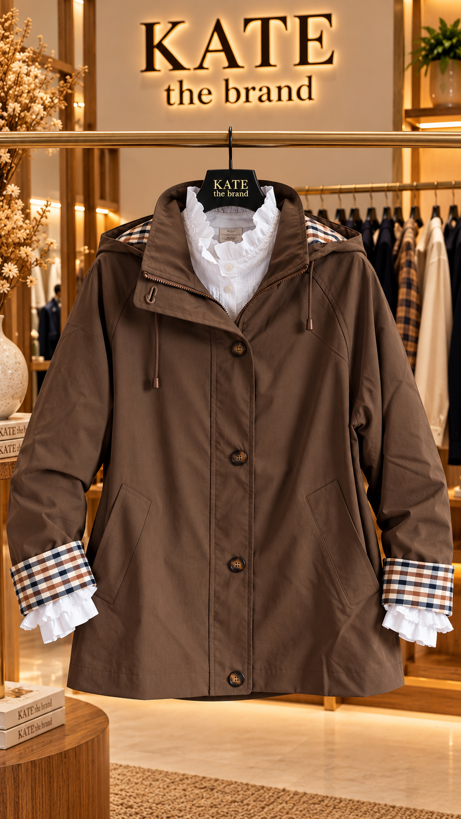 Parka castanha